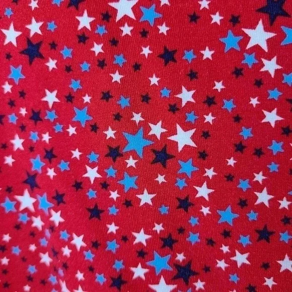 NWOT Lands' End surplice red stars sleeveless dress - Picture 5 of 8